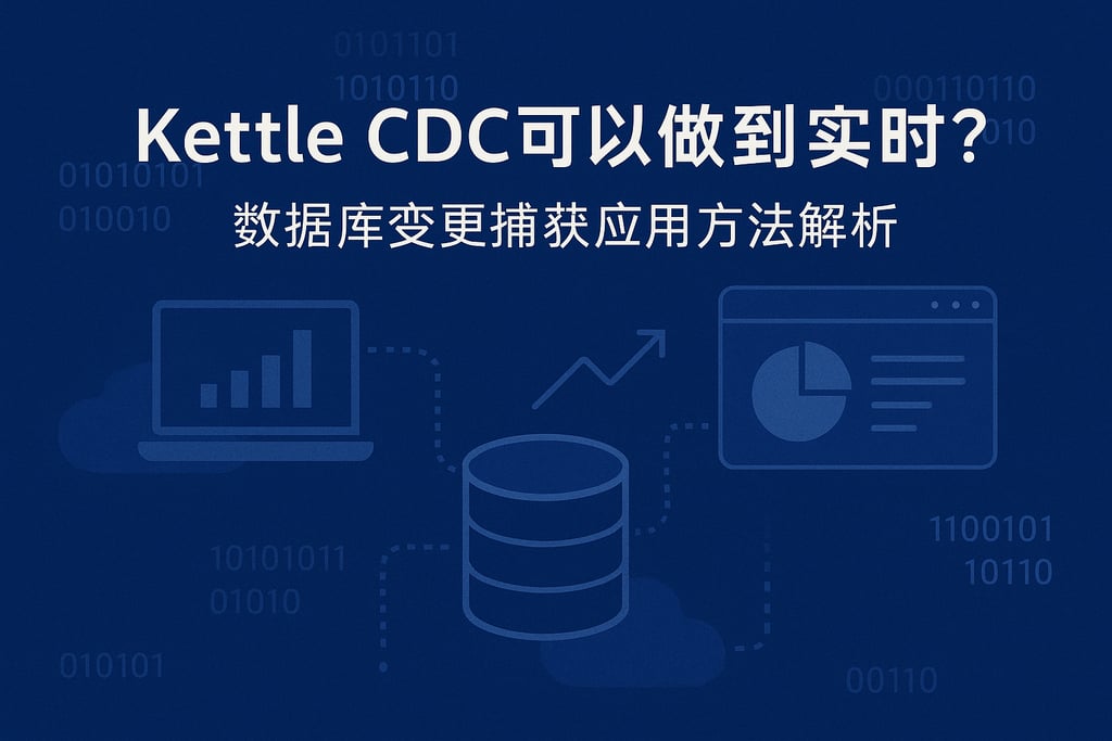 kettle cdc可以做到实时吗？数据库变更捕获应用方法解析